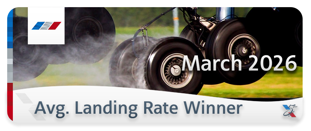 Given to the average landing rate challenge winner via the monthly competition posted on the forums and Discord!