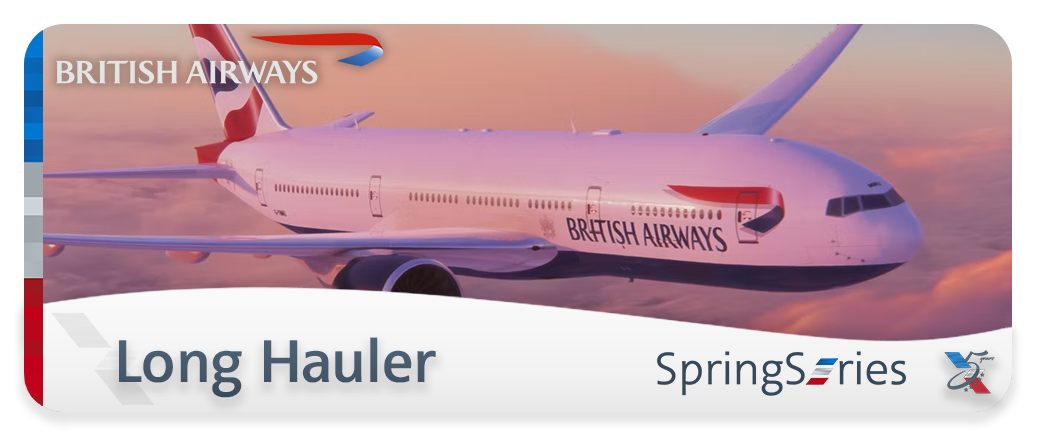 Given to those who have completed the Seasonal Series - Spring 2026 Long Hauler Tour featuring OneWorld partner, British Airways!