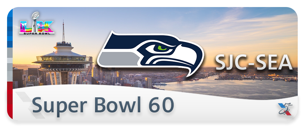 Given to those who flew any of the SJC-SEA special flights for Super Bowl 60.