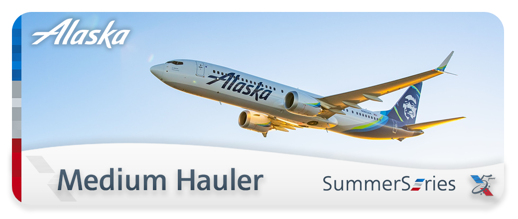 Given to those who have completed the Seasonal Series - Summer 2026 Medium Hauler - Boeing Tour featuring OneWorld partner, Alaska Airlines!