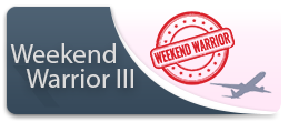 Given to pilots who show regular weekend activity by filing flights frequently on weekends (Minimum 30 weekend flights).
